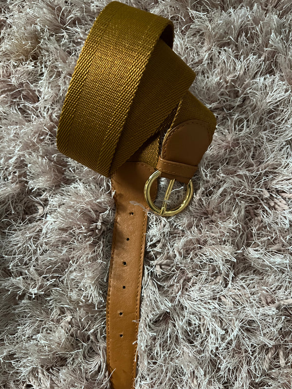 ROSA BELT | Shiny Brown Belt (85 - 92 cm)