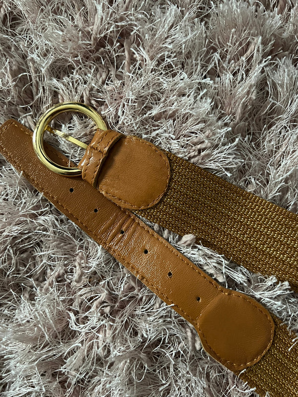 ROSA BELT | Shiny Brown Belt (85 - 93 cm)