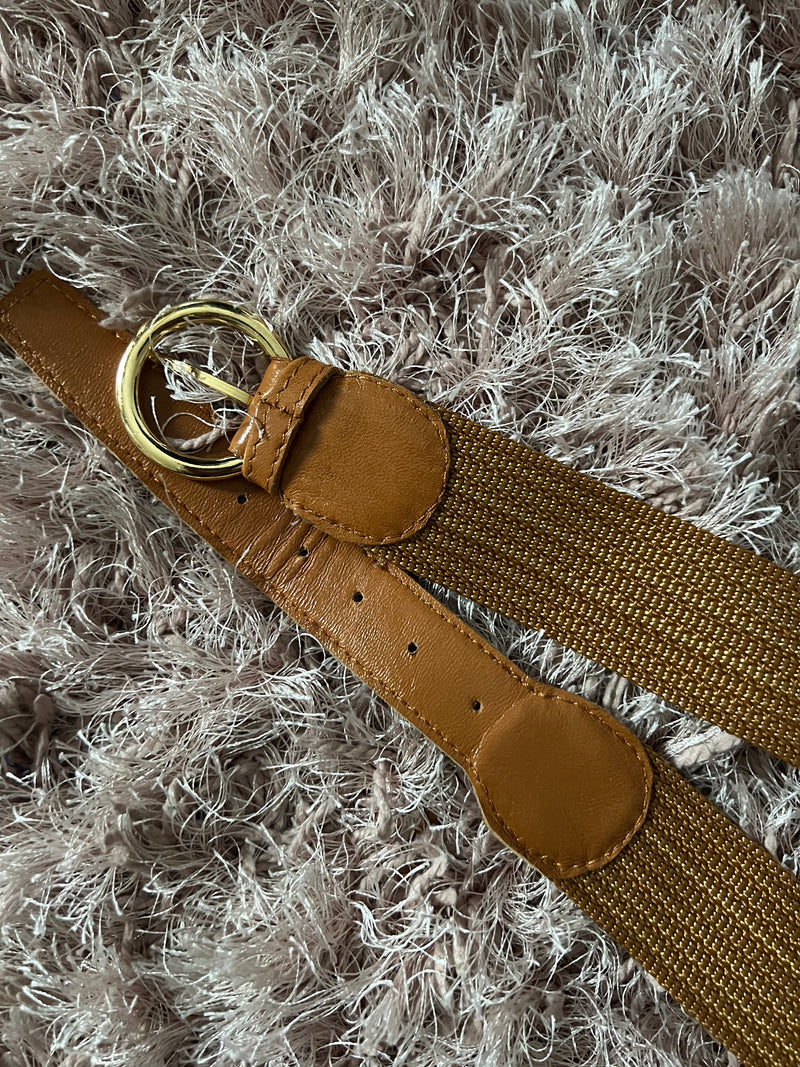 ROSA BELT | Shiny Brown Belt (78 - 88 cm)