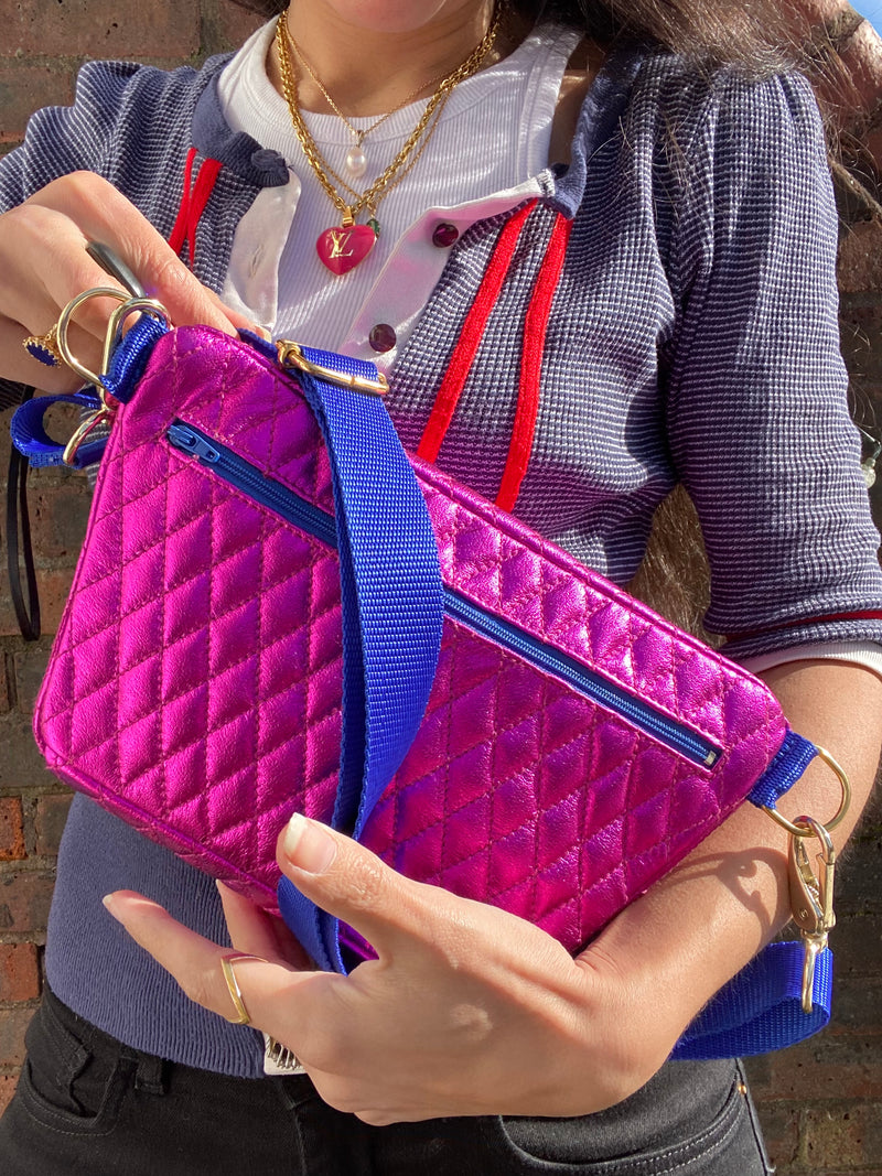 Electric Pink Quilted BySoBumBag