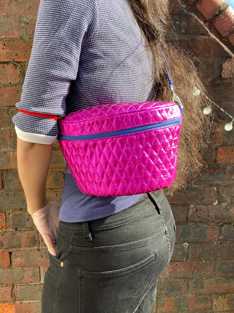 Electric Pink Quilted BySoBumBag