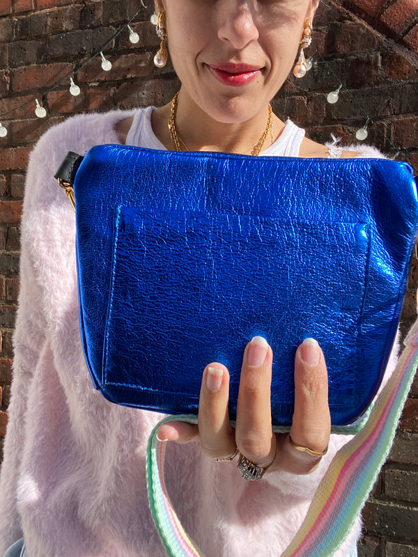 Mini Electric Blue cross-body bag